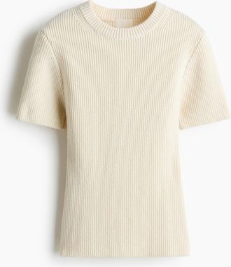 H&M T-Shirt aus Wollgemisch - White