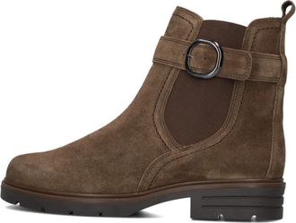 Gabor Bruine Su&egrave;de Enkellaarzen met Elastische Inzet - Dames - Chelseaboots - Bruin - 42 EU - Su&egrave;de - Schoenen