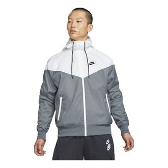 Nike Sportswear Windrunner Sports Training hooded Woven Jacket Gray White DA0002-084