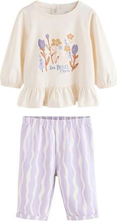 Next Kids Abstract Top & Pants Set in Purple at Nordstrom, Size 12-18M