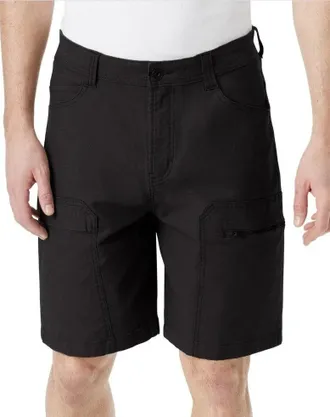 G.H. Bass & Co. Bass Outdoor Worker Shorts Mens Black Stretch 9 Belted Waist Cargo FTS334