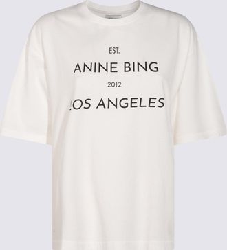 Anine Bing T-Shirts And Polos Light And Natural-Donna