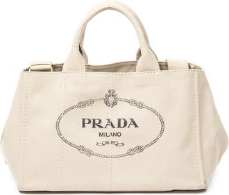 Prada Medium Canapa Tote Schoudertas