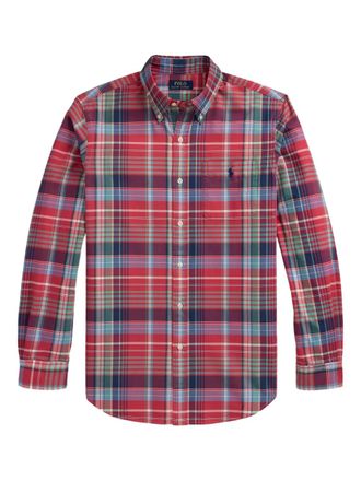 Polo Ralph Lauren Camicia Oxford a quadri - Rosso