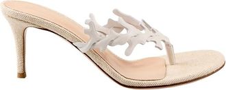Gianvito Rossi Ocean Thong - female - Gianvito Rossi - Heeled Mules - White - 5 1/2 UK - Shoes