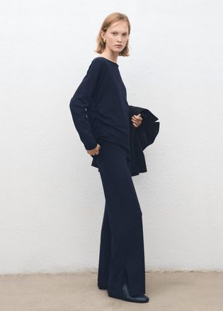 Mango Pullover maglia collo a barca blu marino scuro - Donna - XXS - MANGO