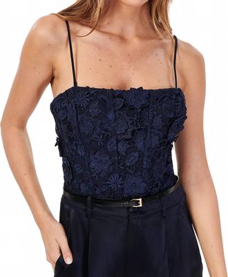 Cami NYC Beleza Bodysuit In Navy Blue