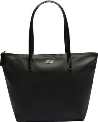 Lacoste Kleine L.12.12 Concept Tote - Dames - Tassen - Zwart - Maat: ONE Size Piqu&eacute;