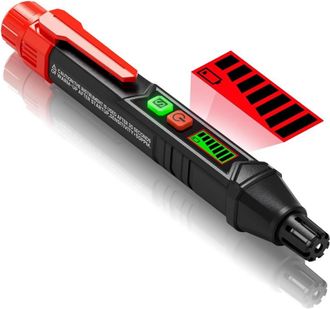 OEM Detector De Gas Para El Hogar Y Caravanas: Detecta Metano, Propano Y M&aacute;s (incluye 2 Pilas, Bolsa De Almacenamiento Y Manual En Franc&eacute;s). Yojock - Rojo