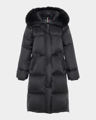 Gorski Apres-Ski Jacket With Detachable Toscana Lamb Shearling Hood Trim
