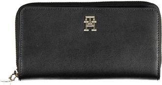 Tommy Hilfiger Poliuretano Wallet - Dames - Portefeuilles - Zwart - ONE Size - Accessoires