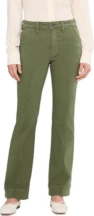 Kut from the Kloth Stella High-Rise Fab Ab Flare Front Pin Tuck in Dill Womens Jeans Dill : 16 29, Cotton/Polyester/Rayon