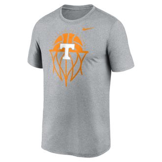 Nike Tennessee Legend Basketball Icon Nike Mens Dri-FIT College T-Shirt in Grey | NKGK06GUTN-VCH