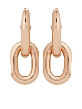 Paco Rabanne Rose Gold Double Xl Link Earrings