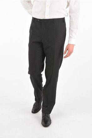 Corneliani LEADER Popeline Virgin Wool Pants size 44