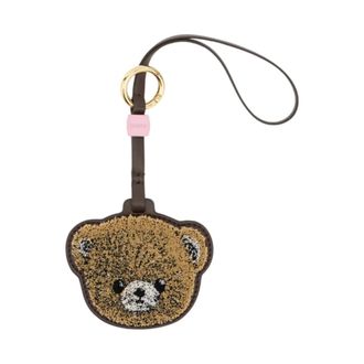 Ganni Accessoires, Dames, Bruin, ONE Size, Leer, Sleutelhangers