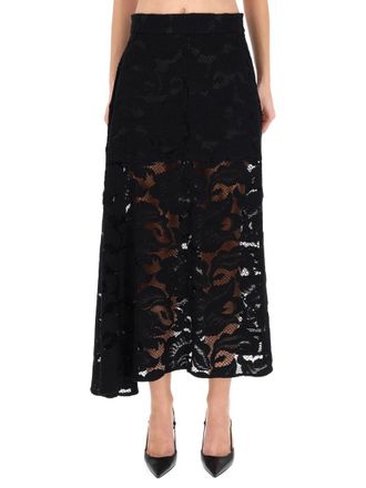 Patou Lace Midi Skirt