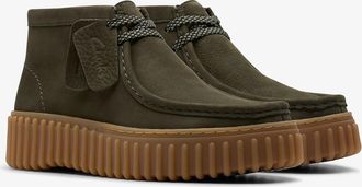 Clarks Schoenen in su&egrave;de leer TORHILL MOSS