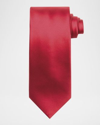 Stefano Ricci Solid Silk Satin Tie