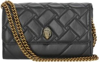 Kurt Geiger Tassen, Dames, Zwart, ONE Size, Leer, Kensington Chain Wallet