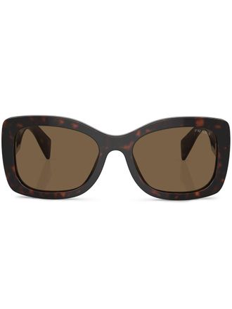 Prada Prada PR A08S zonnebril met oversized montuur - Bruin