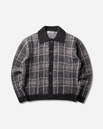 Our Legacy Men s Evening Polo Grand Check Fuzzy Alpaca