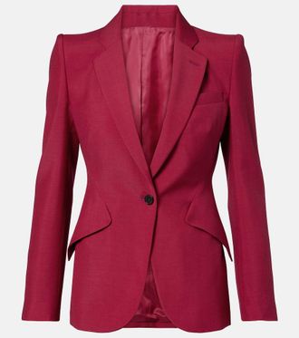 Alexander McQueen Wool and mohair blazer