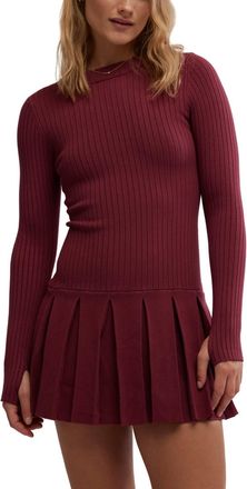 Free People Emmy Mini Dress In Aged Red