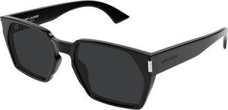 Saint Laurent Vierkante Zonnebril - unisex - Zonnebrillen - Zwart - 57 MM - Accessoires
