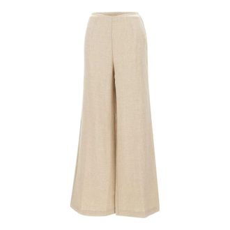 Faithfull The Brand Jean Pant - Dames - Wijde Broeken - Beige - L - Linnen - Broeken