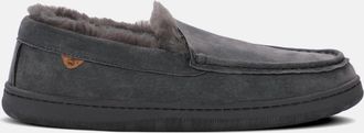 Lamofootwear Mens Classic Harrison Slip-On Moccasin In Charcoal
