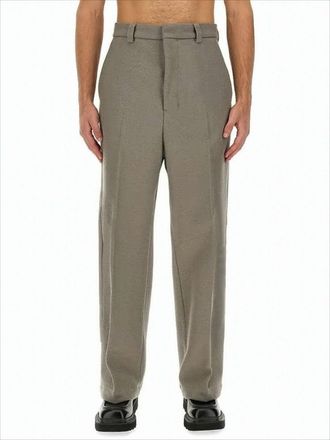 Ami Relaxed Straight-Leg Suit Pants With Mid-Rise Waist