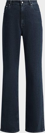 Kiton High-Rise Wide-Leg Jeans