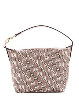 Gucci Ophidia Zip Shoulder Bag GG Shadow Coated Canvas Super Mini hobo bag - Brown