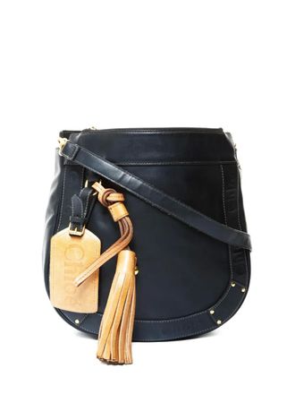 Chlo&eacute; 2000s Eden tassel leather cross body bag - Zwart