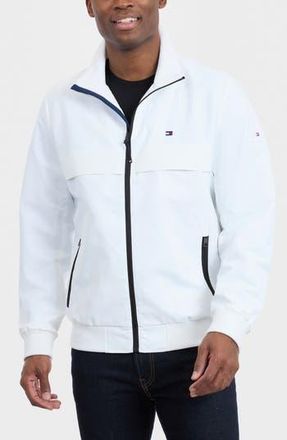 Tommy Hilfiger Zip Front Boating Jacket in White at Nordstrom Rack, Size Xx-Large
