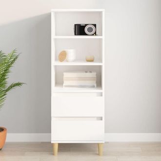 vidaXL Credenza Bianco 40x36x110 cm in Legno Multistrato - Vidaxl