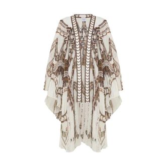 Camilla Kimonos, female, White, ONE SIZE, Pleated Layer Goddess Energy