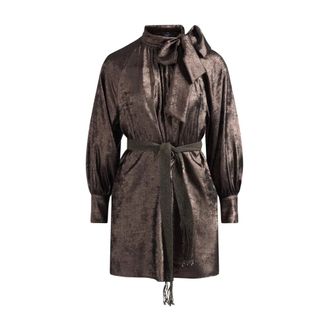 Max Mara Short Dresses, female, Gray, 2XS, Bunny Style Model Number 25226033600-001