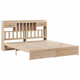 Berkfield Home Decorative Bookcase Bed without Mattress 180x200cm Super King Sol in Light Tan