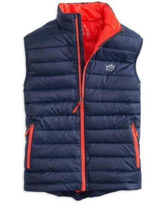 Southern Tide Mens Altitude Down Vest In Navy