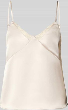 Only Regular Fit Tr&auml;gertop mit Spitzenbesatz Modell RAYA in Sand, Gr&ouml;&szlig;e XL