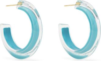 Alison Lou 14K Yellow Gold Small Jelly Hoop Earrings - Womens - Plaster