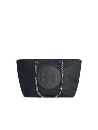 Tory Burch Gro&szlig;e Shopping Ella-Tasche von Tory Burch mit schwarzer Nylonkette