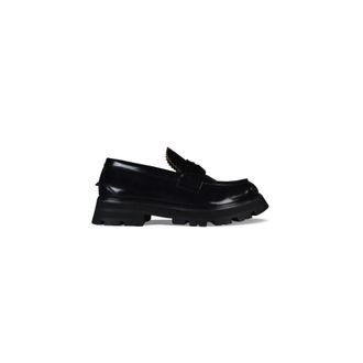 Alexander McQueen Schoenen, Heren, Zwart, 42 EU, Leer, Seal Loafers