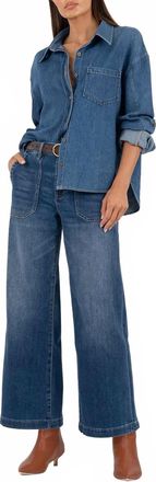 Kut from the Kloth Meg Wide-Leg Jean In Dark Wash