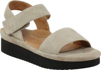 L'Amour Des Pieds Abrilla Slingback Platform Sandal in Taupe Suede at Nordstrom, Size 5.5