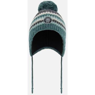Deux par Deux Baby Boys Peruvian Knit Hat Gradient Green in Stripes at Nordstrom, Size 18-24 M