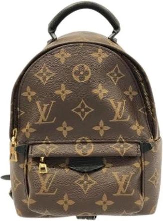 Louis Vuitton Pre-owned Backpacks, unisex, Brown, Size: ONE SIZE Pre-owned Palm Springs Mini Backpack