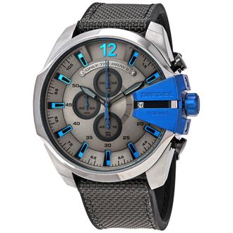 Diesel Mega Chief Chronograph Quartz Dark Grey Dial Mens Watch DZ4500